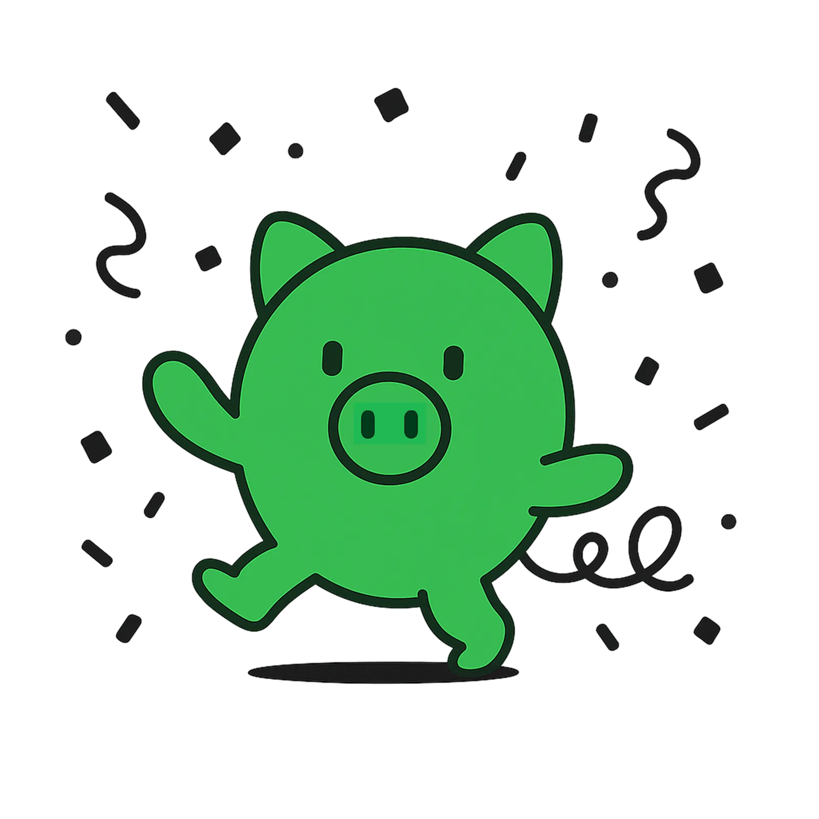 HonestMoney mascot celebrating